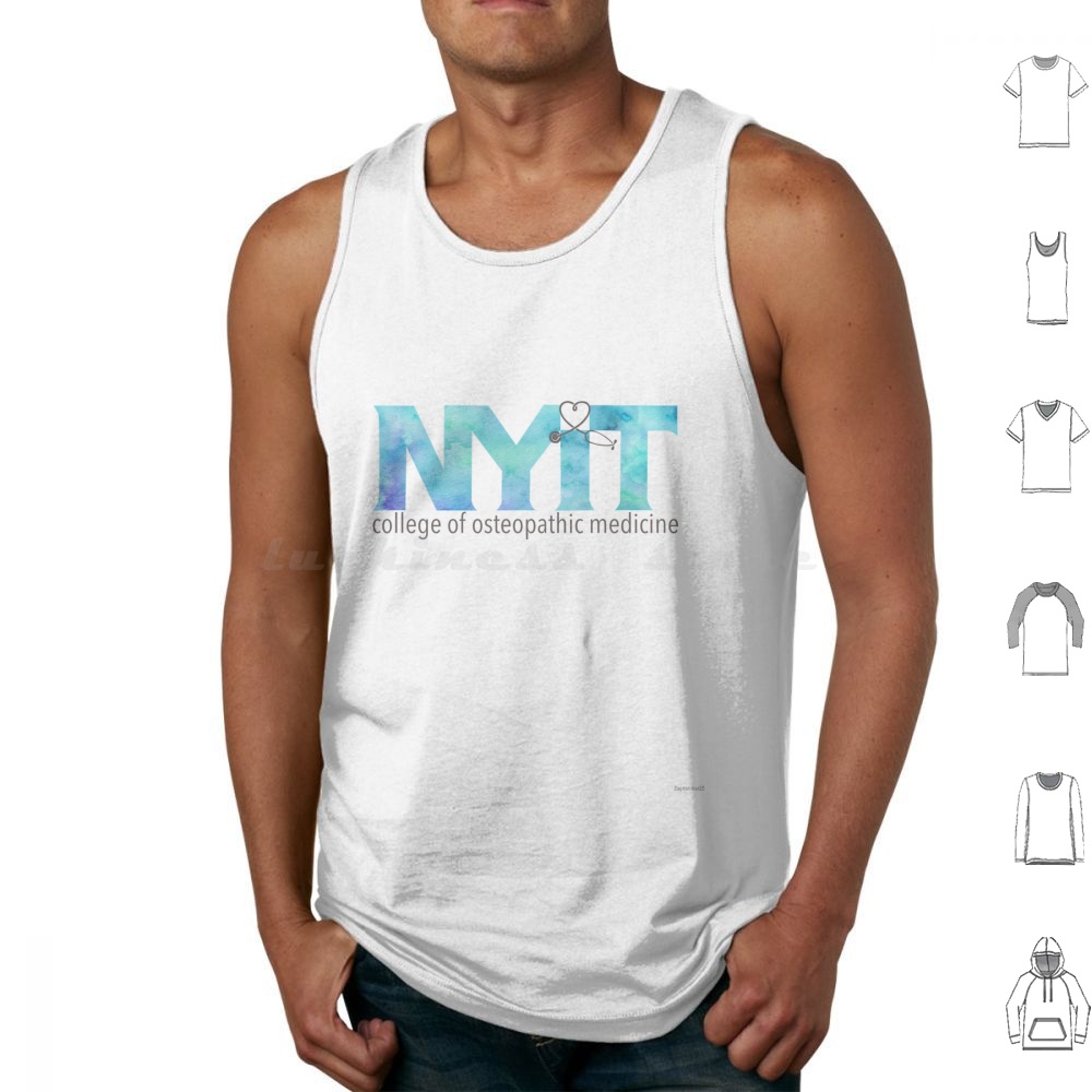 Health Wellness New York - Nyitcom-Blue Watercolor Tanktops, Weste, ärmellos, Nyit
