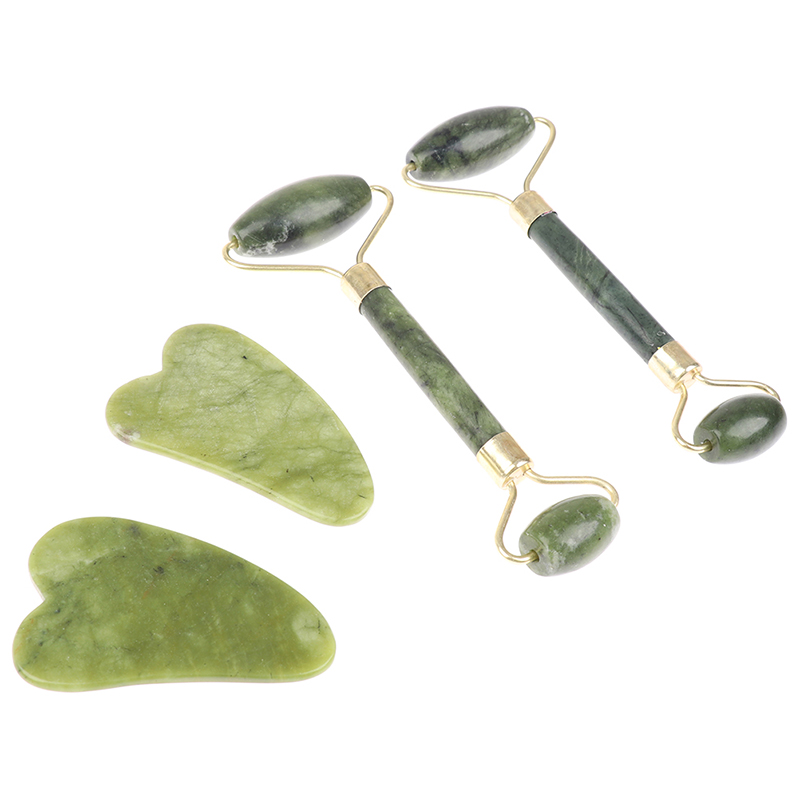 Jade Gua Sha Tool - 1Pcs/1Set Jade Guasha Schaben Massage Schaber
