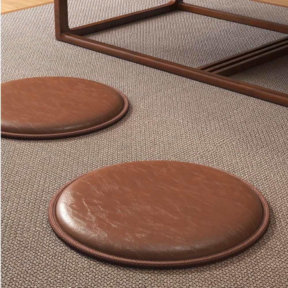 Meditation Cushion Zafu - Zafu Dickes Lederkissen Weiches Rutschfestes Rundes
