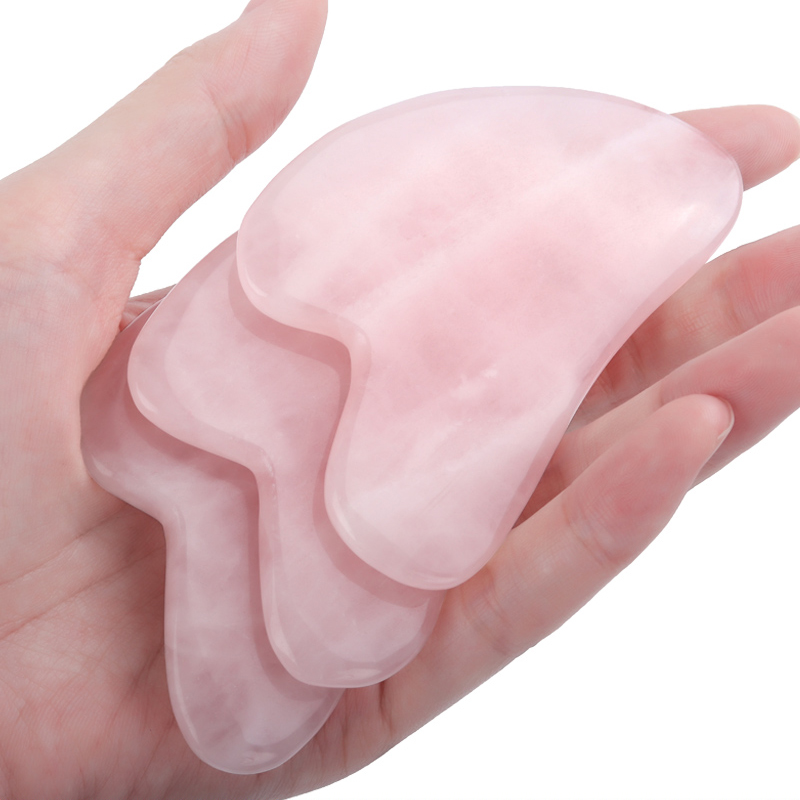 Jade Gua Sha Tool - Rose Quarz Jade Guasha Massage Werkzeug