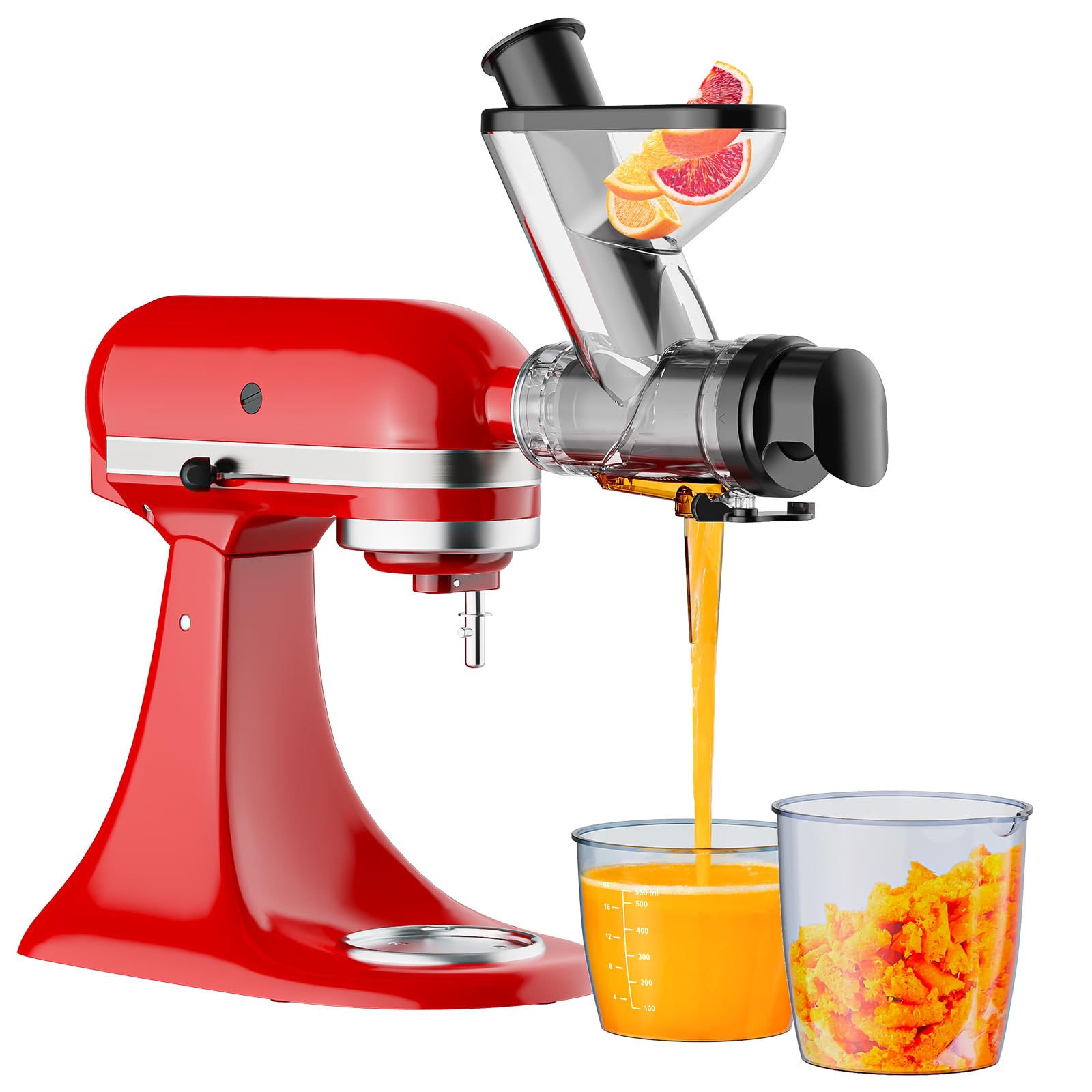 Cold Press Juicer - Zerkleinerungs-Aufsatz für KitchenAid Standmixer, Langsam-Kaltpress-Entsafter mit