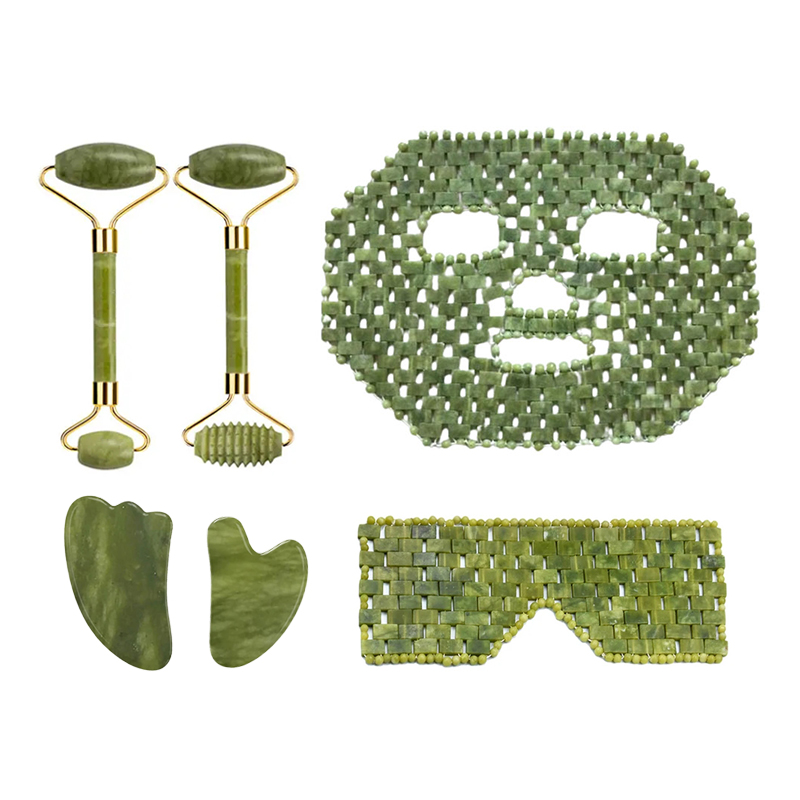 Jade Gua Sha Tool - Natürliche Xiuyan Jade Gesichtsmaske Gouache Schaber