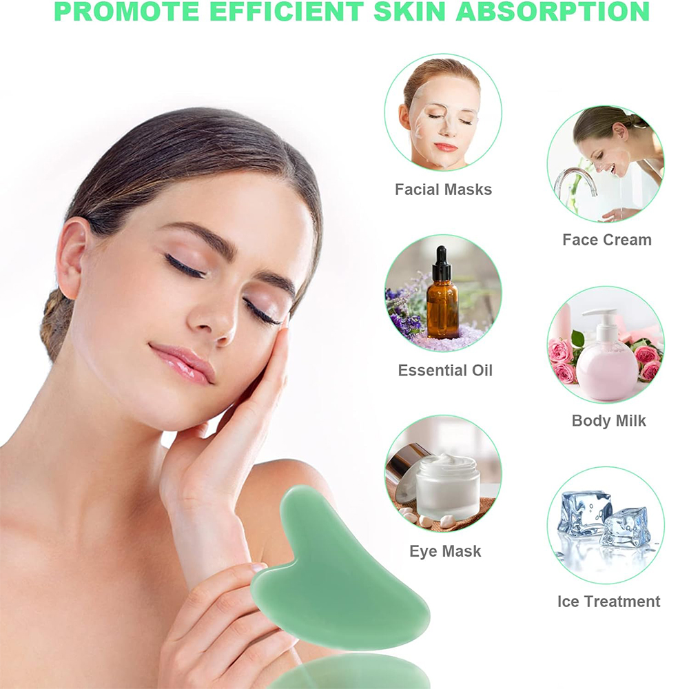 1PCS Natürliche Glas Jade Scha – Jade Gua Sha Tool Bewertung und Preis
