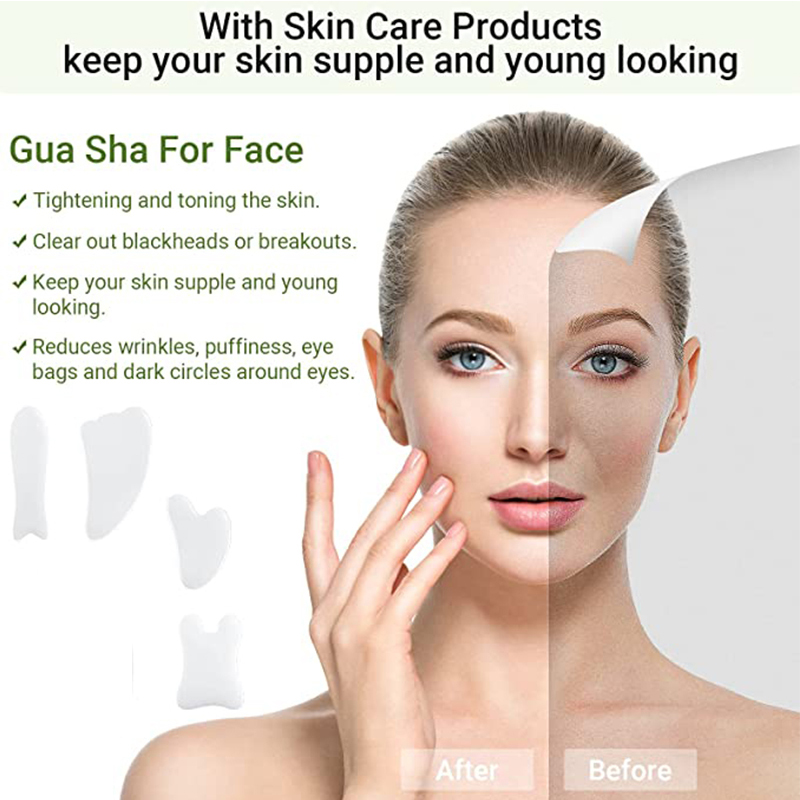 Natürliche weiße Jade Gua Sha  – Jade Gua Sha Tool Bewertung und Preis