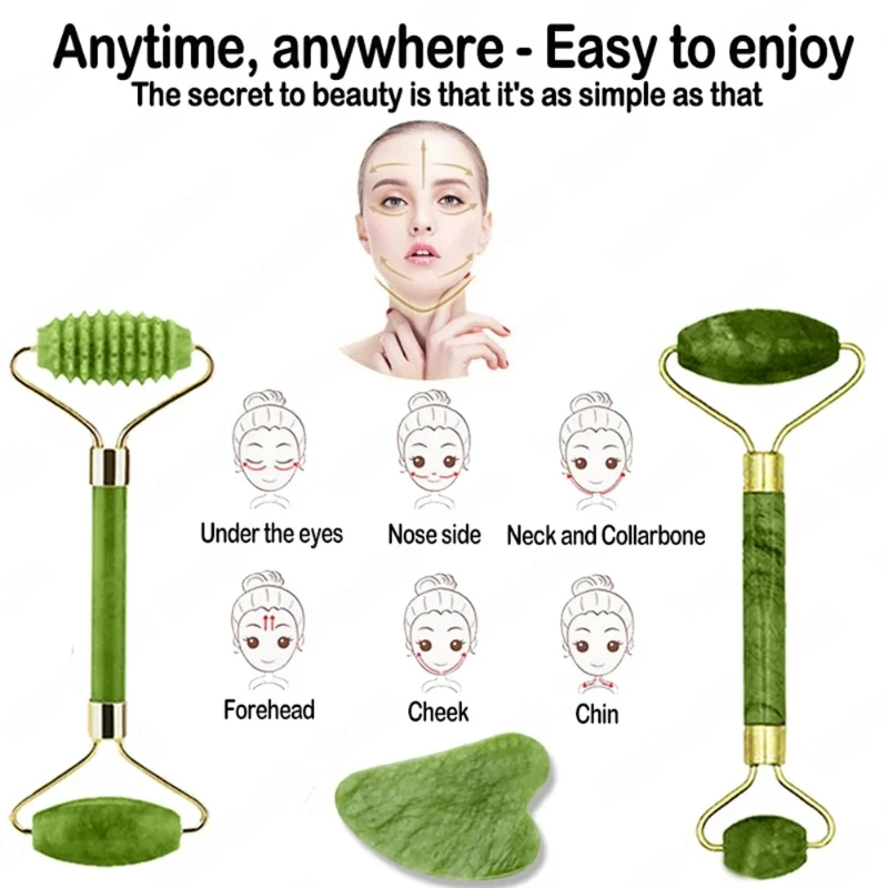 Natürlicher Jade-Roller für Ge – Jade Gua Sha Tool Bewertung und Preis